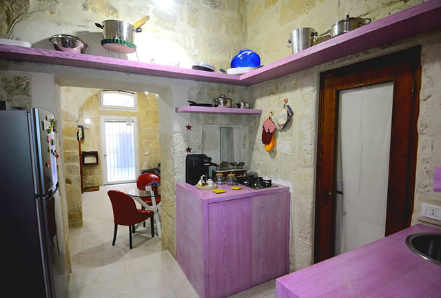 area comune cucina bed and breakfast domus gaia